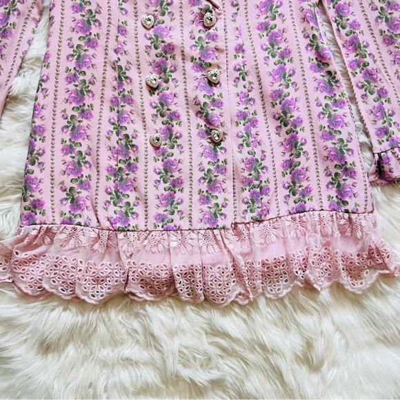 New! LOVESHACKFANCY Moonstone Mini Blazer Dress in Blushing Pink - Picture 11 of 16